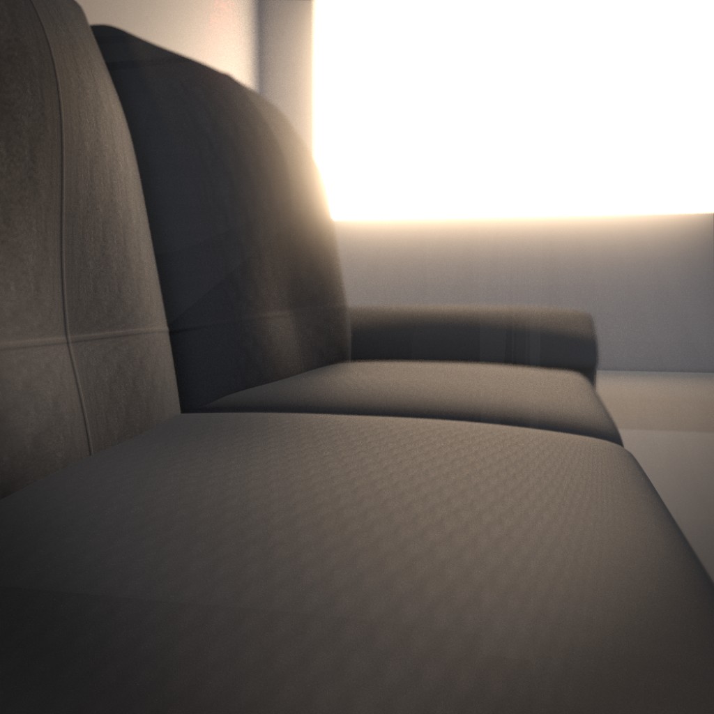 Leather Couch Model preview image 4